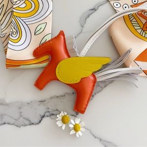 Handmade flying horse bag charm | Pegasus bag charm